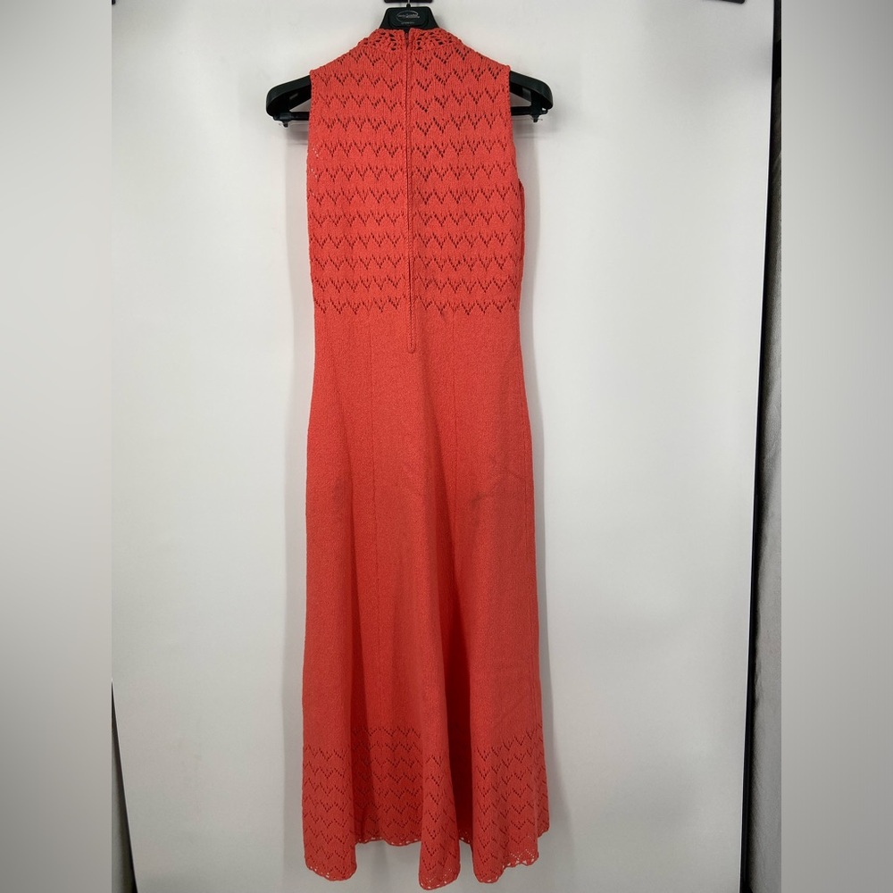 Vintage Picardo Knits Maxi Dress 2 pieces long sleeve jacket + sleeveless dress - Picture 5 of 16